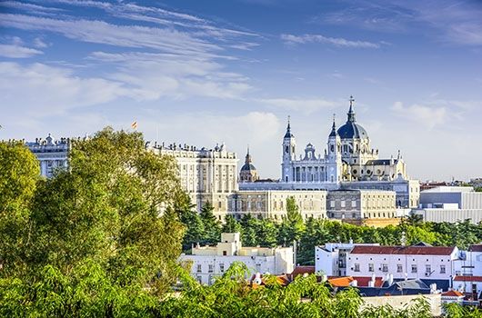 madrid historic building on sunny day