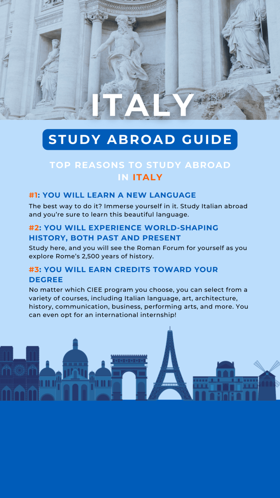 italy study abroad downloadable guide