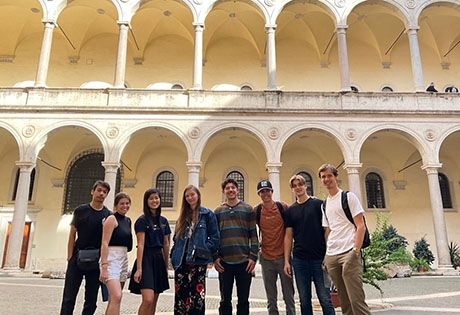 study abroad excursion in rome
