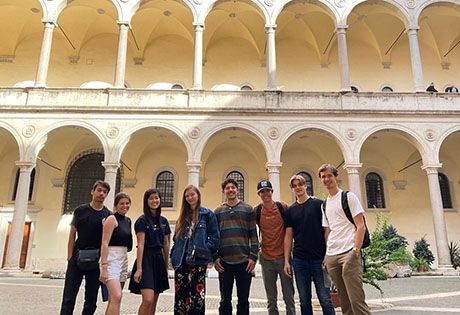 study abroad excursion in rome