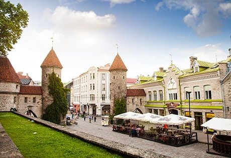 downtown tallinn estonia famous landmark
