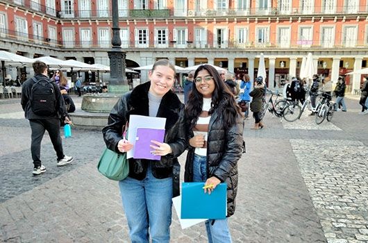 madrid students plaza spain