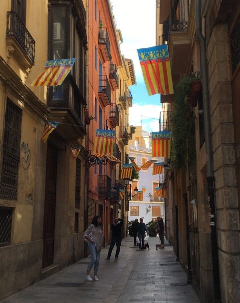 spain side street madrid