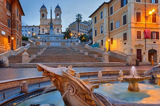 rome spanish steps fountain