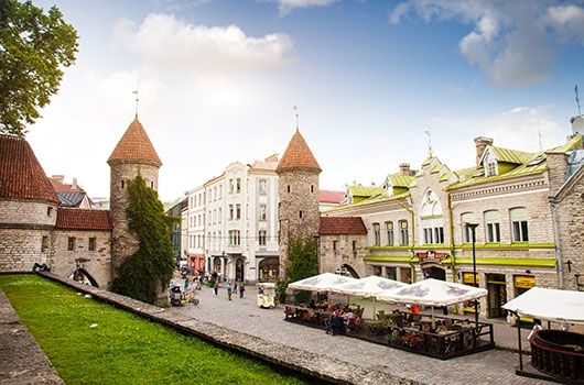 street in tallinn estonia