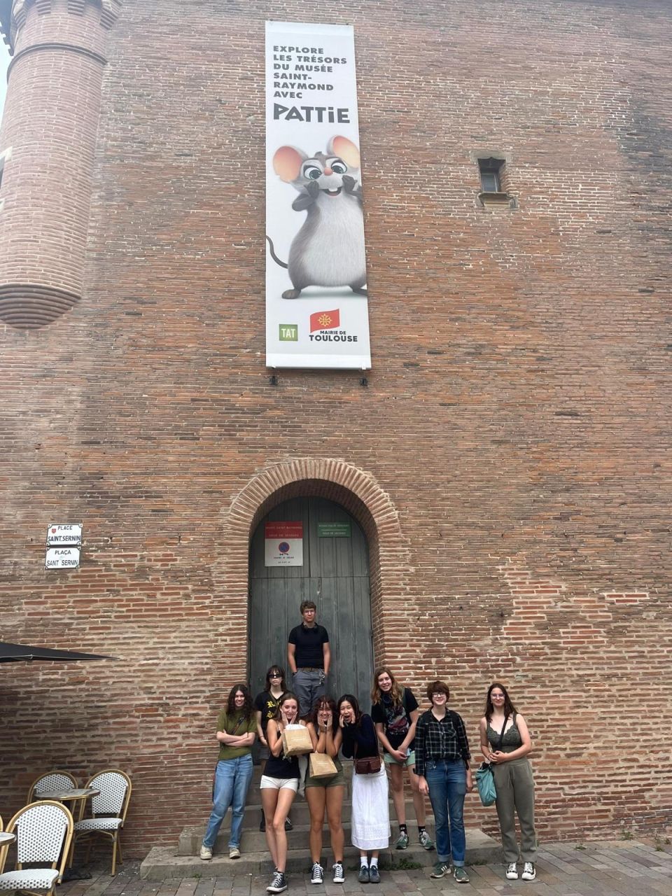 Students did an archaeological dive into the history of Toulouse at the Saint-Raymond Museum.