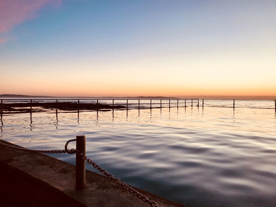 ocean australia sunset