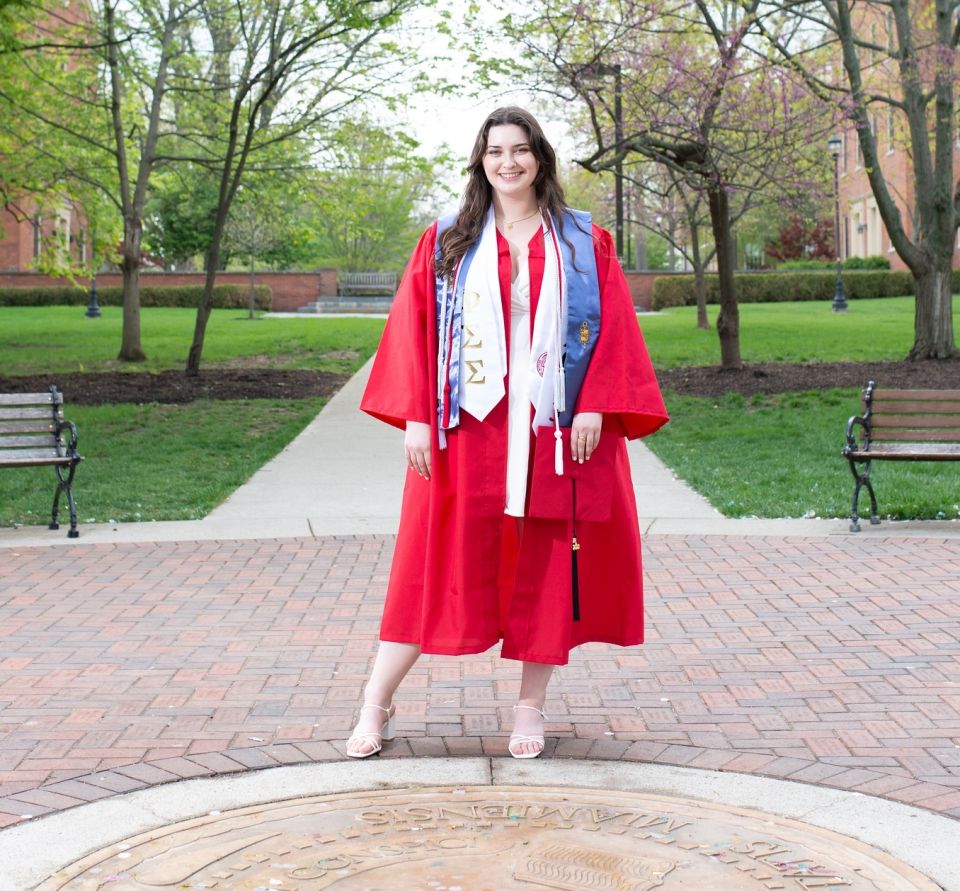 I just graduated from Miami University. Love and Honor!