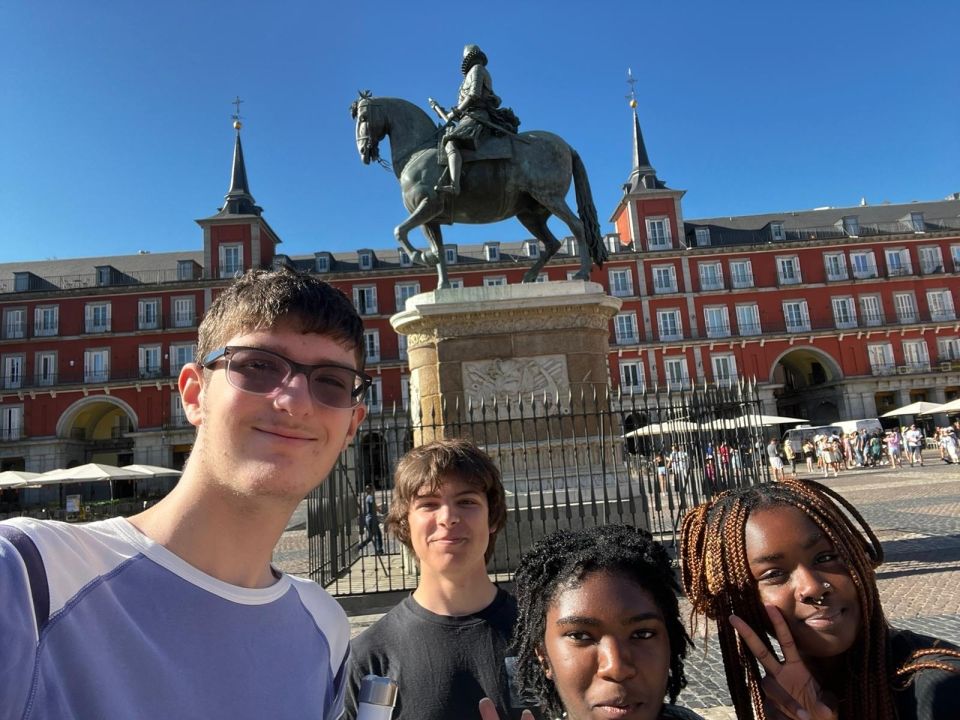 Students in Plaza Mayor