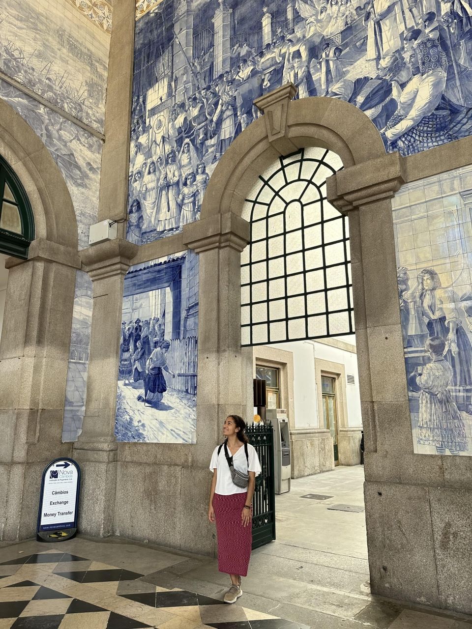 Me at train station in Porto, Portugal