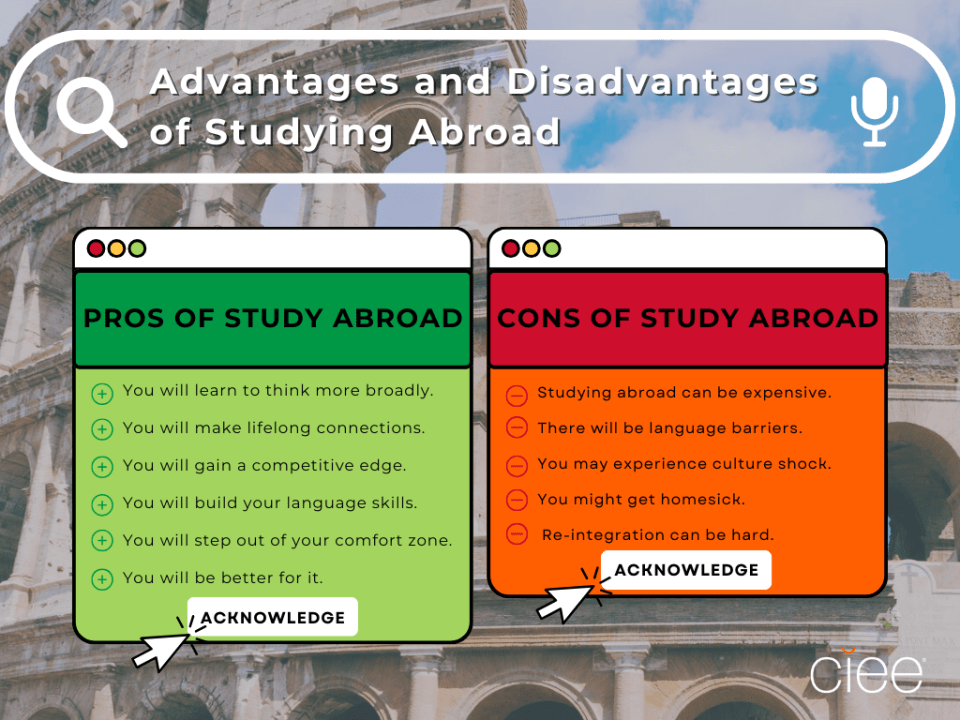 What Are the Advantages and Disadvantages of Studying Abroad?