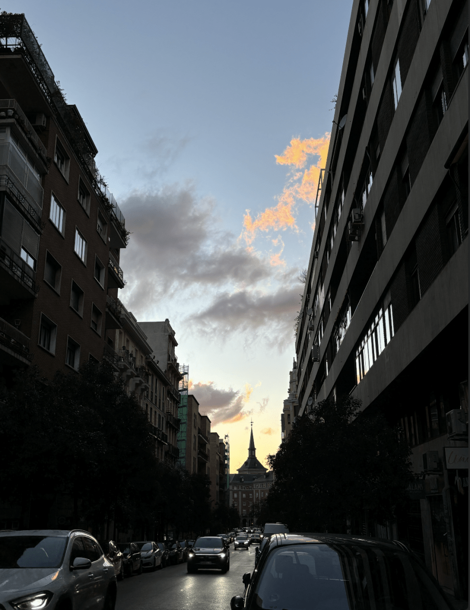 Sunset in moncloa