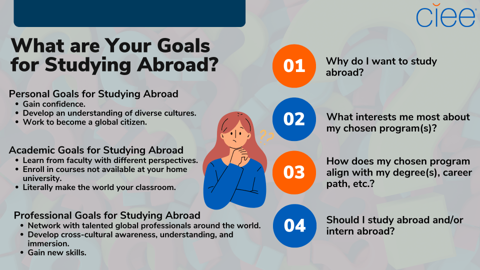 study abroad goals