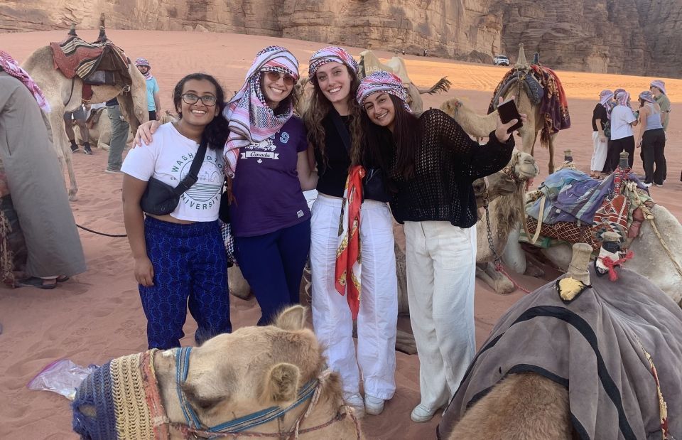 amman students camel ride