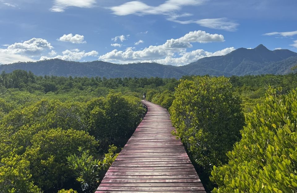 Red Bridge at Salak Phet Mangrove forest.