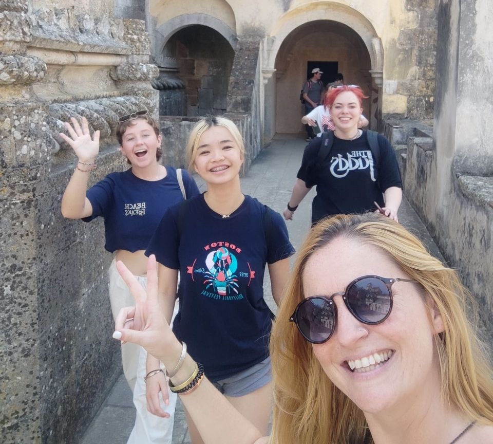 High school summer abroad students at the Templars Convent in Tomar