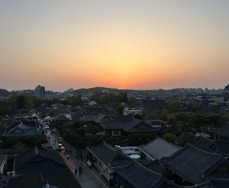 Sunset from Jeonmang Cafe