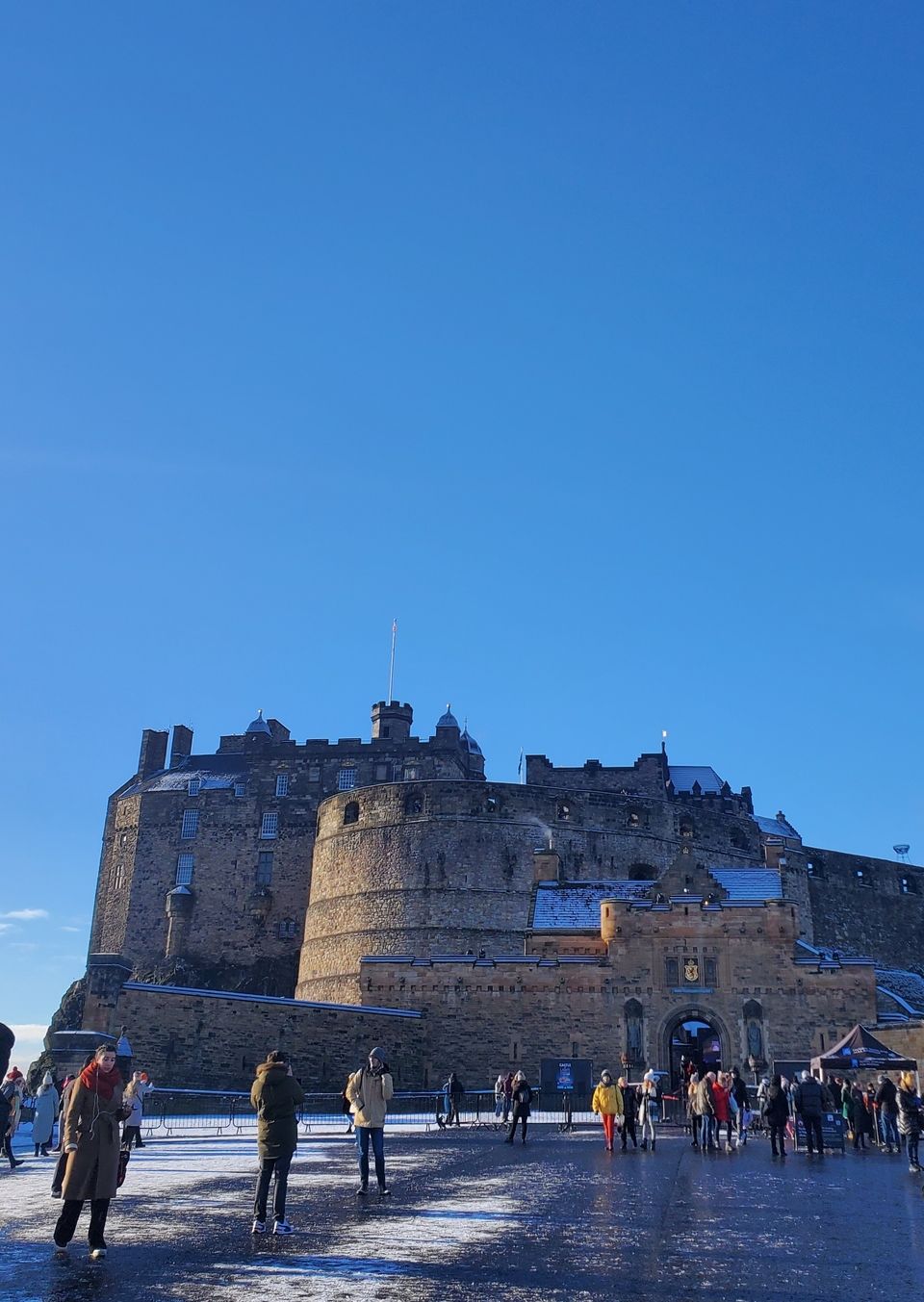 Edinburgh Castle in the Snow