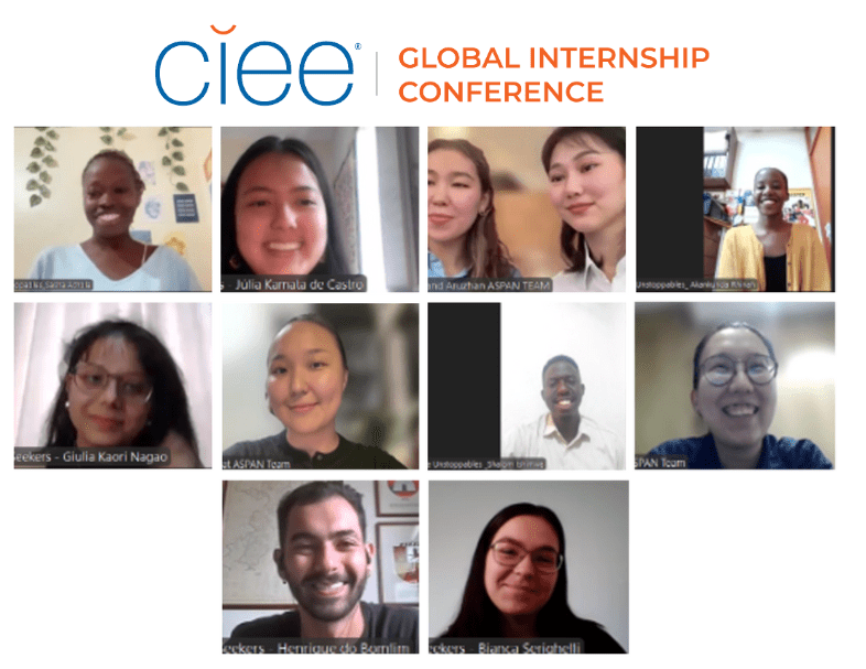 a screenshot of the participants on zoom