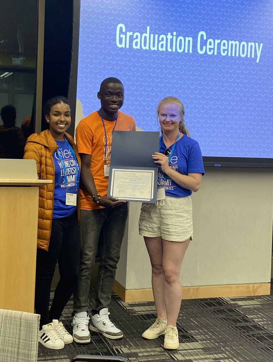 Elijah participated in CIEE's Young Civil Leadership Summit (YCLS).