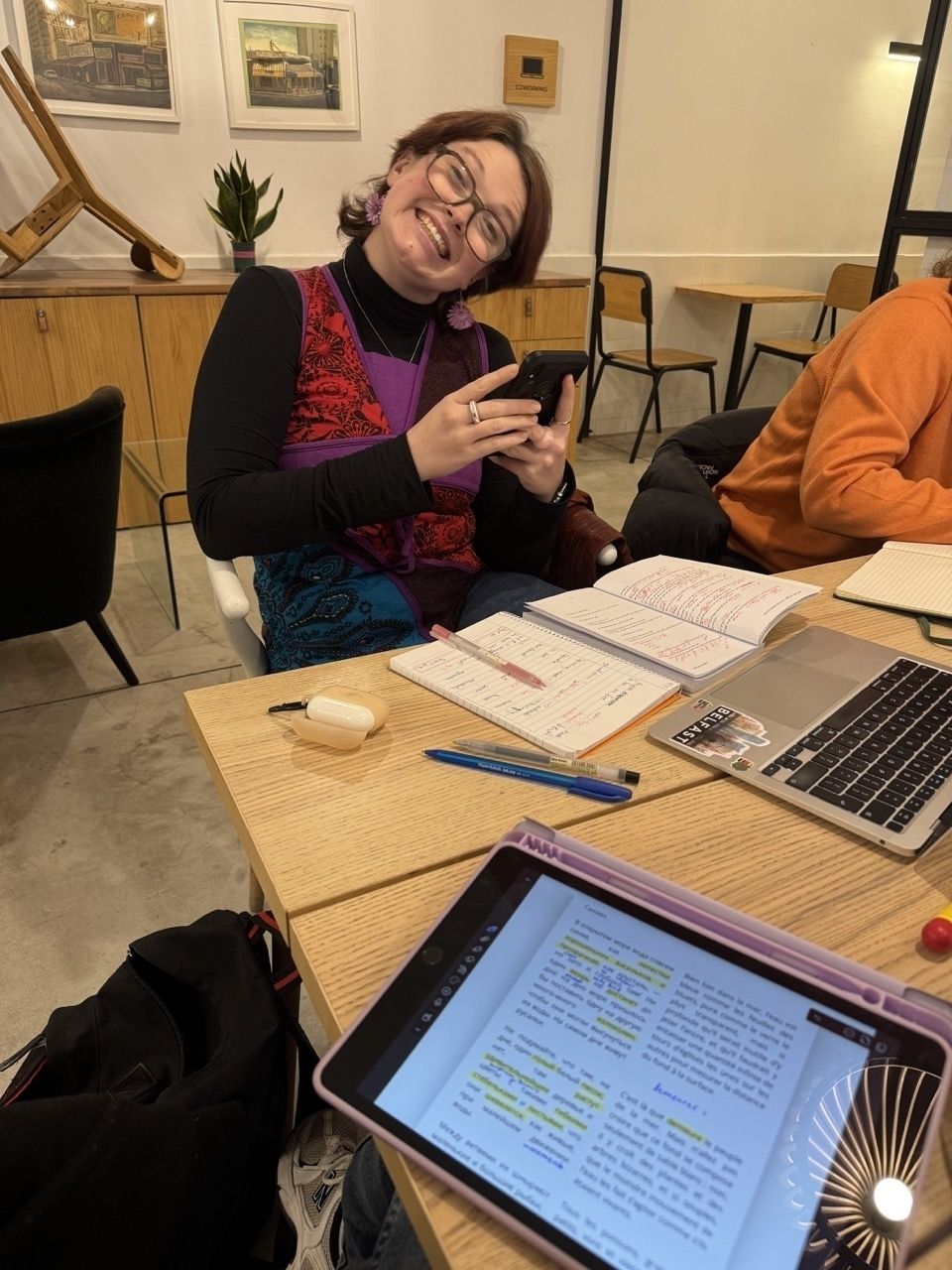 Rhiannon and I queening out