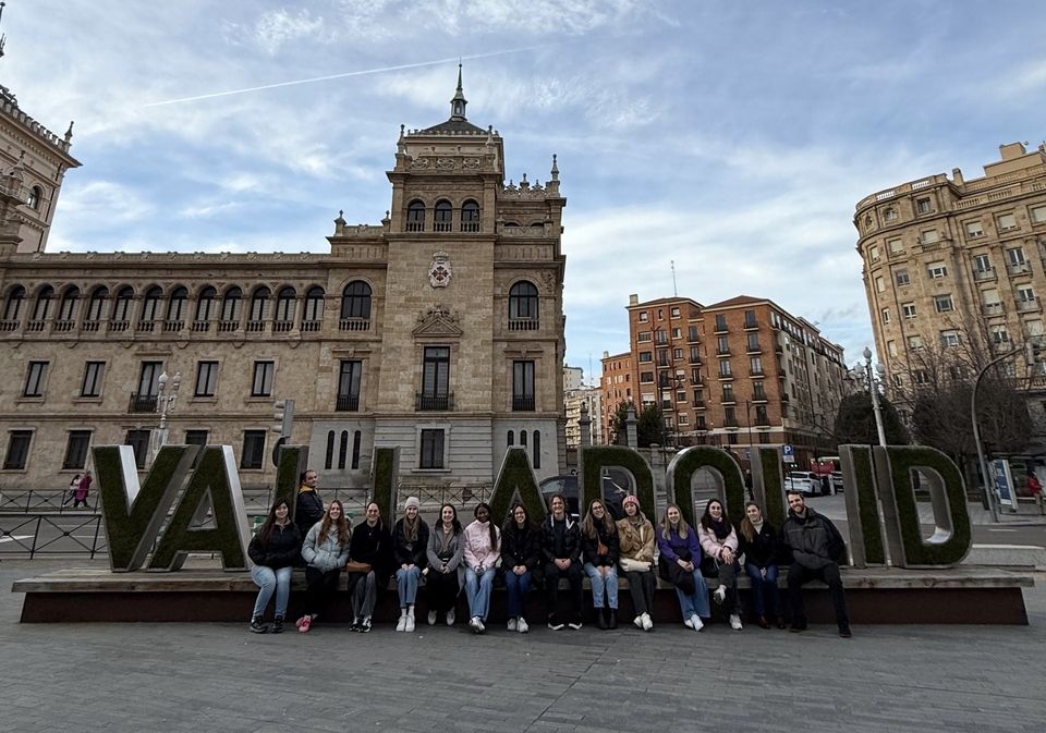Walking tour of Valladolid during orientation 