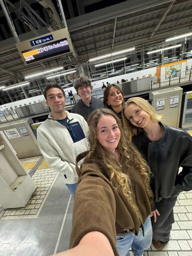 friends at station
