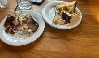 The cake buffet has been one of Hannah's favorite activities so far.