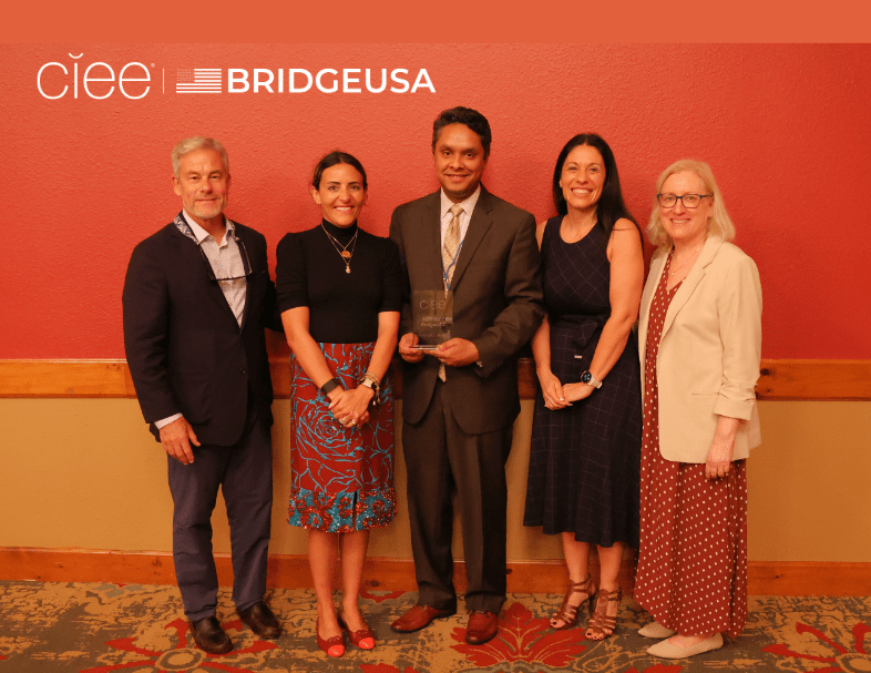 L-R Jim Pellow, Martine Mangion, Tawsif Anam, Carye Duffin, Rebecca A. Pasini