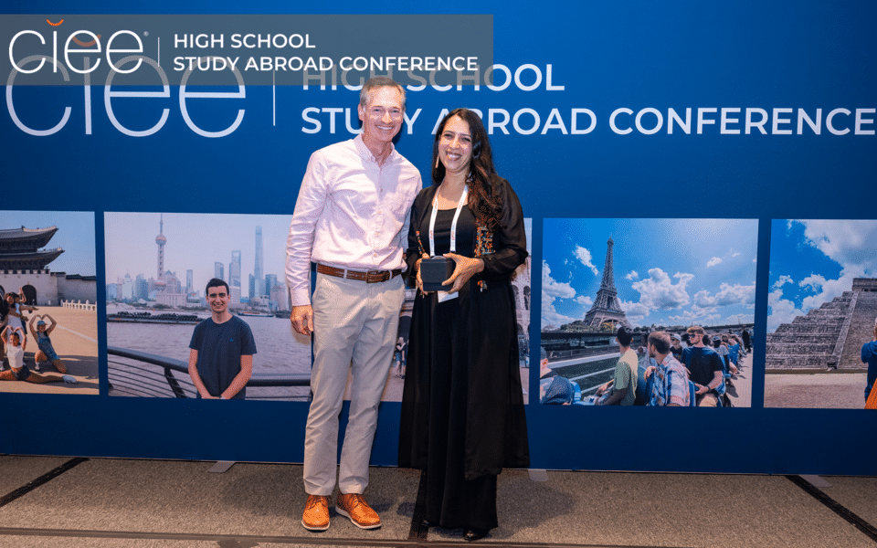 ciee staff winning an award at hsc 26