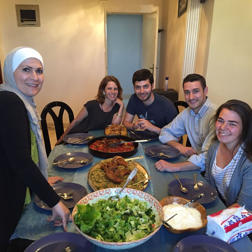 amman housing homestay family dinner