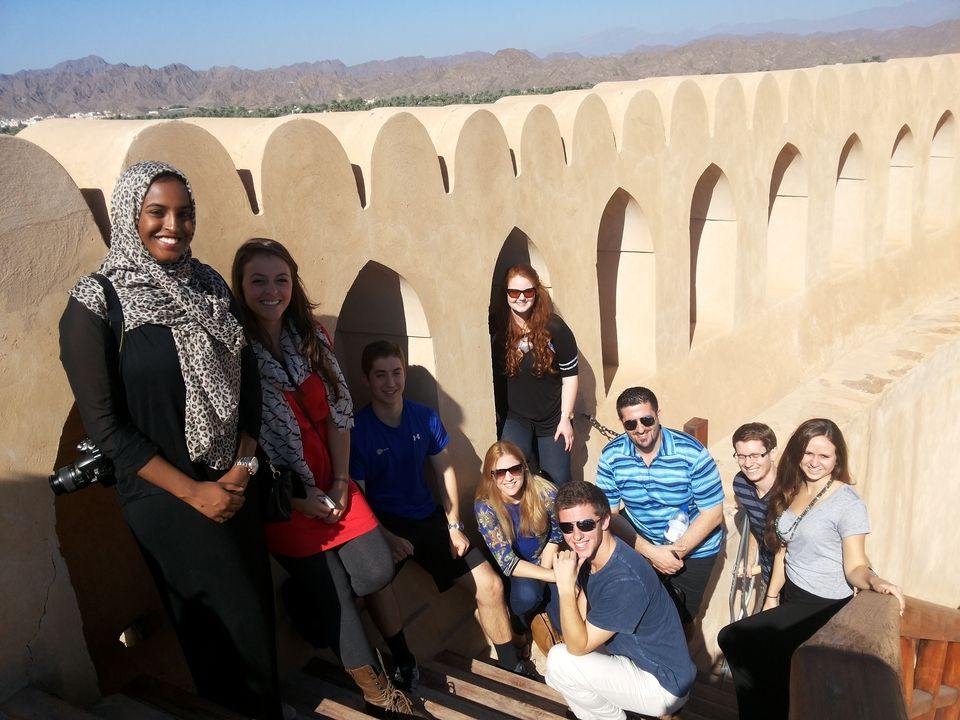 study abroad students exploring in United Arab Emirates