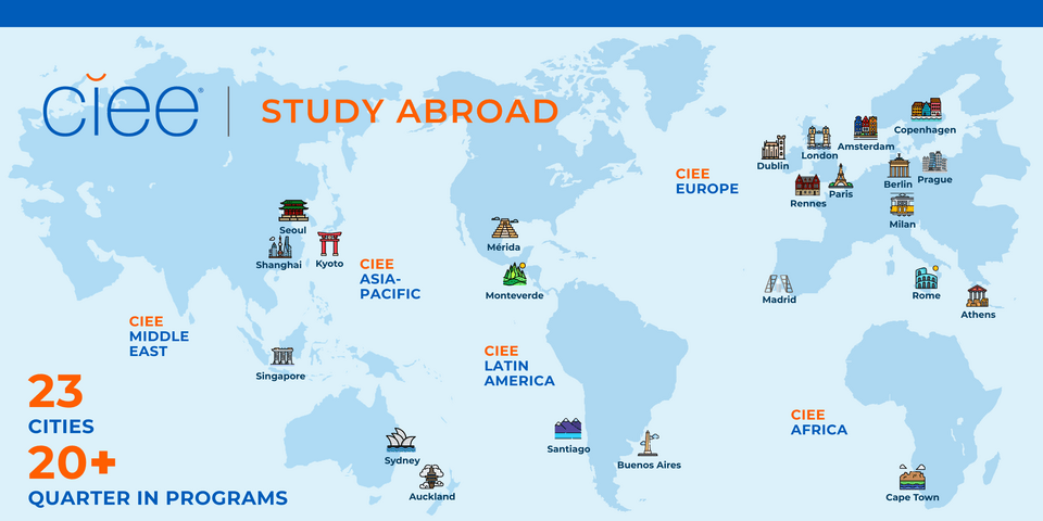CIEE Quarter In Locations