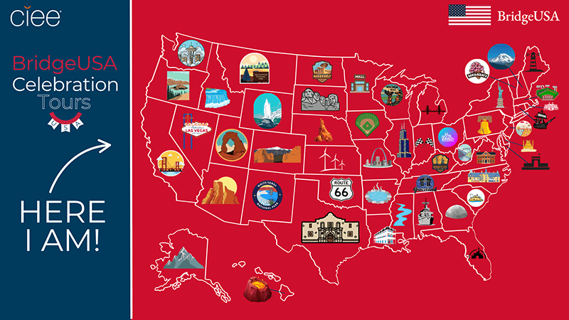 Celebration Tour Here I Am Map