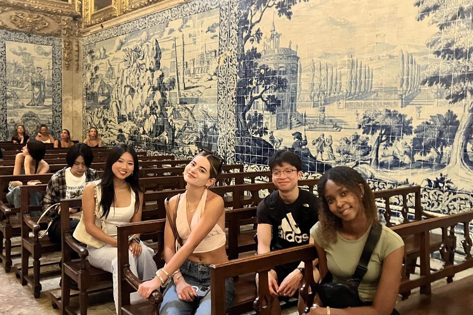 CIEE summer interns during a visit to the Tile Museum