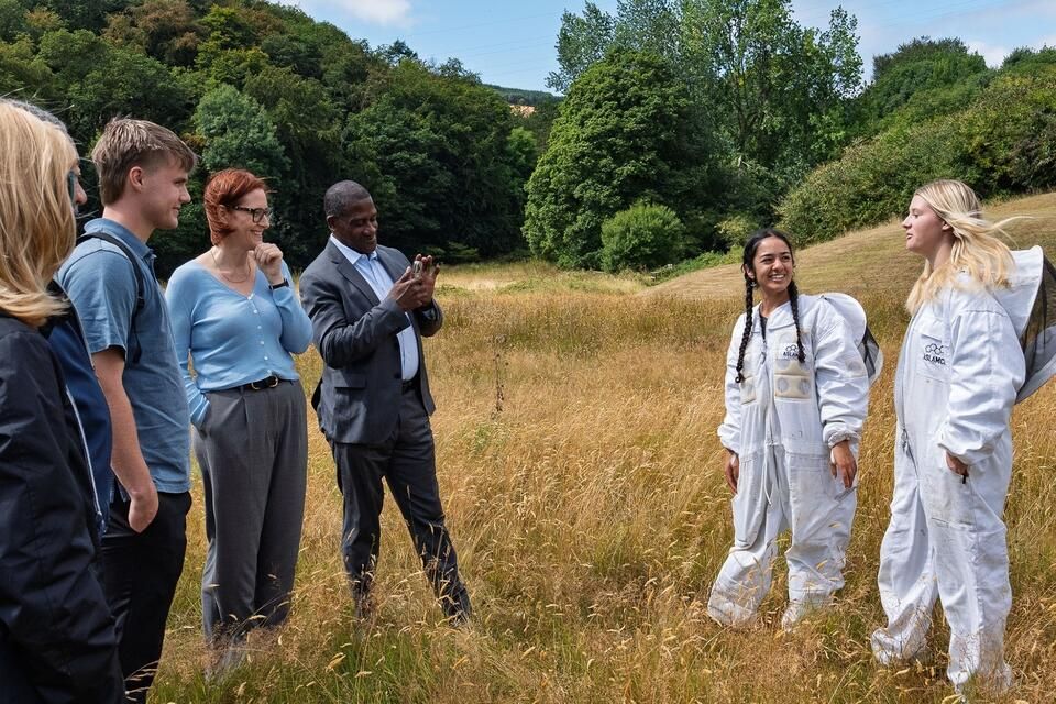 CIEE Douglass O'Connell Global Interns in the field