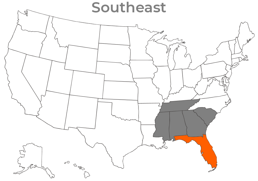 State map for florida