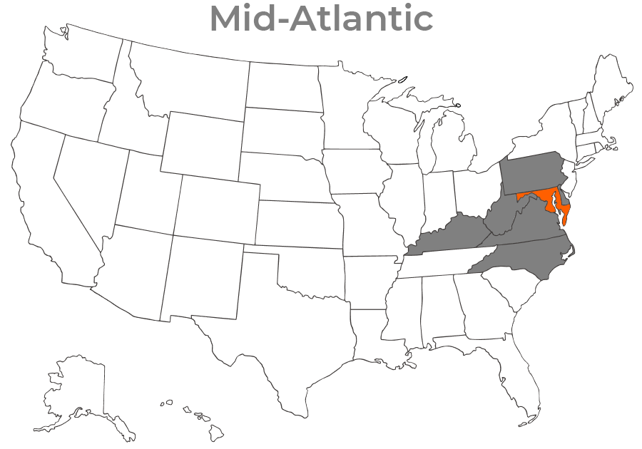 State map for maryland